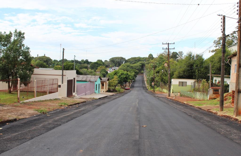 Obras de pavimentação asfáltico continuam no município